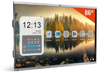 Interaktives Whiteboard IWBT-86, 86 in mit Touchscreen, TecMaschin 