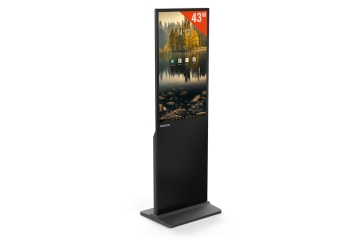Digitales Werbedisplay / Kundenstopper DKS-LED43, 43 in Display, Android 13, Schwarz, TecMaschin 