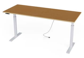 Arbeitstisch elektrisch höhenverstellbar, Multiplexplatte 2.000 mm x 800 mm, 80 kg Traglast 