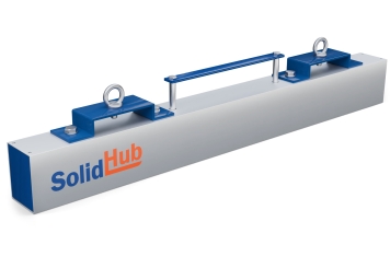910 mm Magnetbesen GMB91/20 für Gabelstapler, max. Belastung 20 kg, SolidHub 
