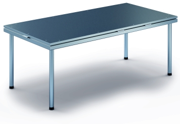2 m x 1 m Mobile Eventbühne EBM850/2, 805 mm hoch, 1 Module, 850 kg max. Belastung pro Modul 