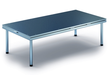 2 m x 1 m Mobile Eventbühne EBM850/2, 605 mm hoch, 1 Module, 850 kg max. Belastung pro Modul 