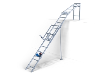 Dachdeckeraufzug / Dachlastaufzug DDA200/12, Max. Belastung 200 kg, 12 m Schienenlänge, SolidHub 