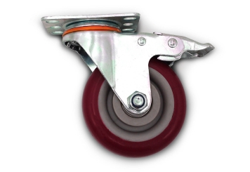 Castor with brake for platform ladder PL200/8, TOPREGAL 