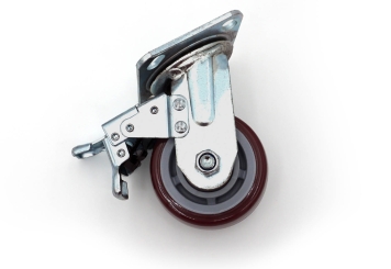 Castor with brake for platform ladder PL300/12, TOPREGAL 