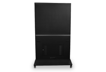 Totem numérique mobile DKS-LED65 avec boîte de transport, 65 in écran, Android 13, Noir, 870 mm x 450 mm x 1.555 mm, TecMaschin 