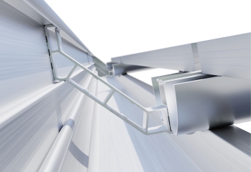 Carport add-on frame SPG-A with rain gutter, Aluminum, drive-through height 2.200 mm, SoloPort 