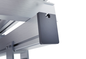 Carport add-on frame SPG-A with rain gutter, Aluminum, drive-through height 2.200 mm, SoloPort 