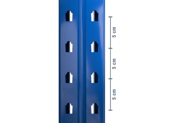 2,8 m pallet rack PR4500 / 80 cm deep / 2 m high / 2 levels for 9 euro pallets 