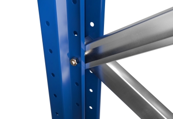 2,8 m pallet rack PR4500 / 80 cm deep / 2 m high / 2 levels for 9 euro pallets 