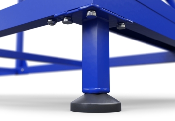 Mobile platform ladder PL200/8, platform height 2.000 mm, 8 steps, TOPREGAL 