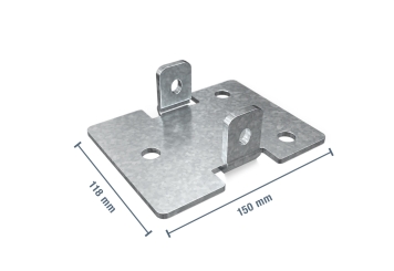 2,8 m pallet rack PR4500 / 80 cm deep / 2 m high / 2 levels for 9 euro pallets 