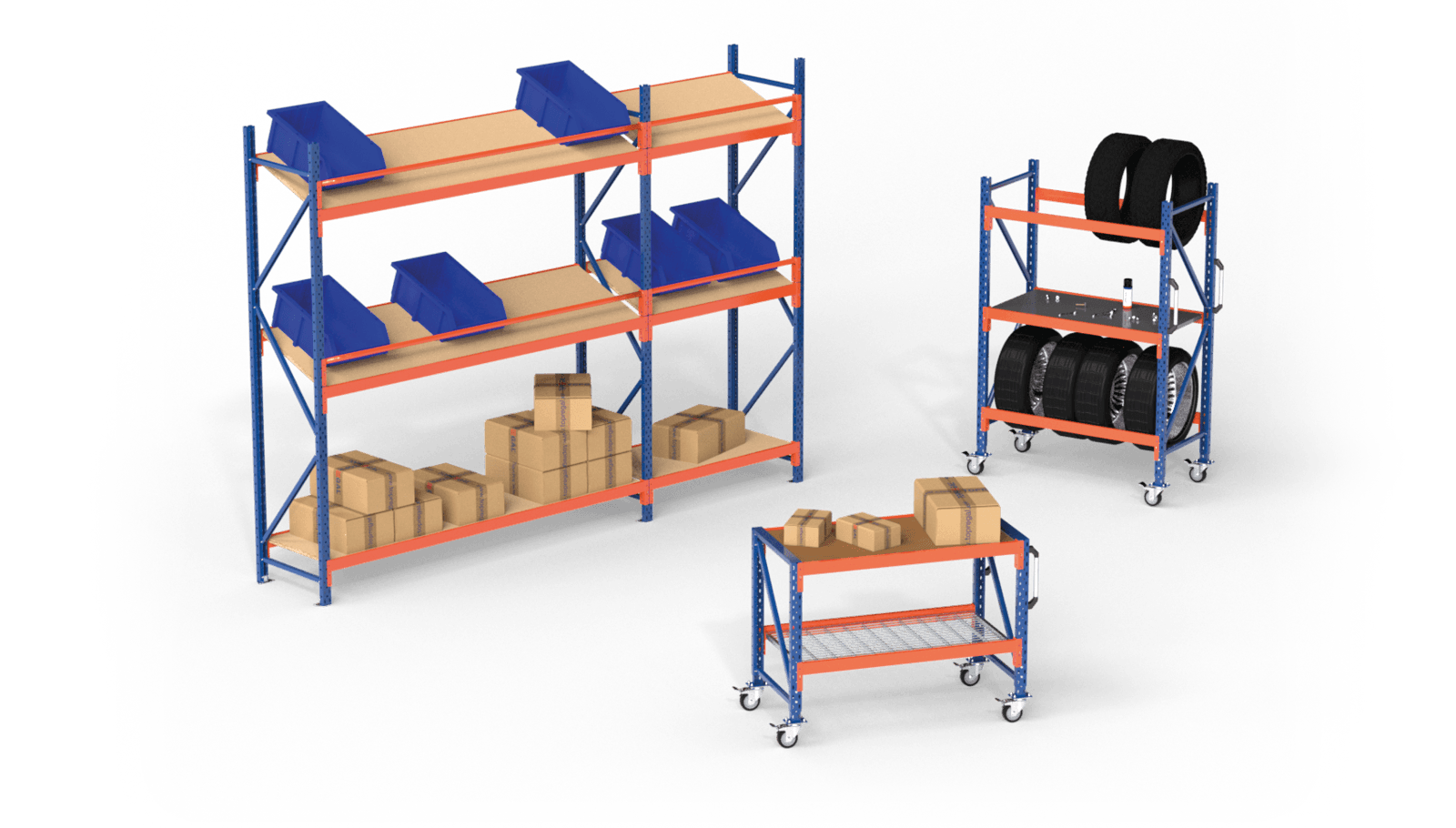 fahrbare Regale & Tische